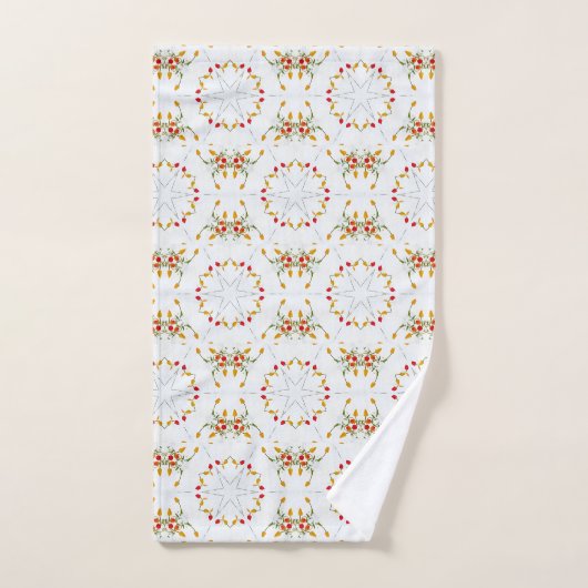 Elegant  Floral Bad Handdoek (Handdoek)