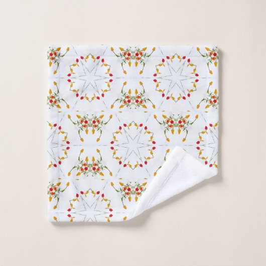 Elegant  Floral Bad Handdoek (Wasdoekje)