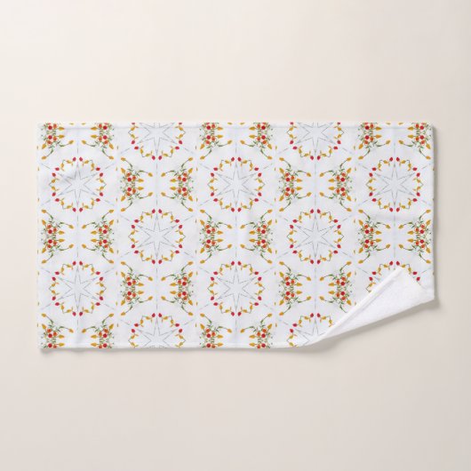 Elegant  Floral Bad Handdoek (Handdoek)