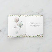 Elegant Floral Ballon bedankt (Binnen)