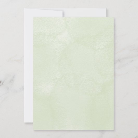 Elegant floral baptism Invitation  Kaart (Achterkant)