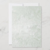 Elegant Floral  Baptisme Kaart (Achterkant)