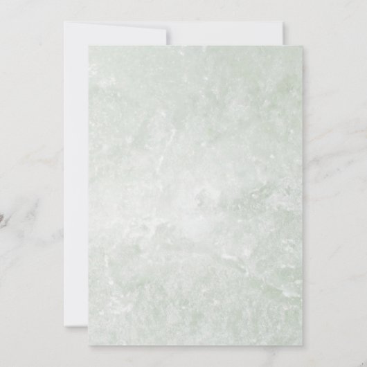 Elegant Floral  Baptisme Kaart (Achterkant)