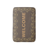 Elegant Floral Bath Mat (Voorkant Verticaal)