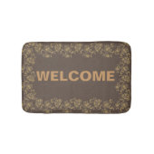 Elegant Floral Bath Mat (Voorkant)