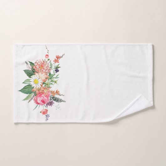  elegant Floral Bath Towel Set Bad Handdoek (Handdoek)