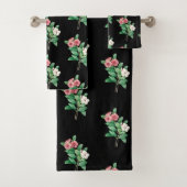Elegant Floral Bath Towel Set Bad Handdoek (Insitu)