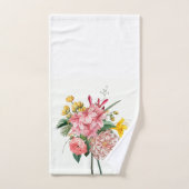 elegant Floral Bath Towel Set Bad Handdoek (Handdoek)