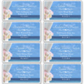 Elegant Floral Beach Zomer Gast Verzendlabel Sticker (Voorkant)