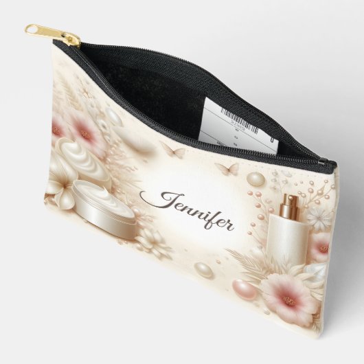Elegant Floral Beauty Cosmetic Professional Etui (Open)