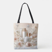Elegant Floral Beauty Cosmetic Salon Makeup Tote Bag (Achterkant)