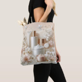Elegant Floral Beauty Cosmetic Salon Makeup Tote Bag (Dichtbij)