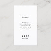 Elegant Floral Beauty Face Salon & Spa Visitekaartje (Achterkant)