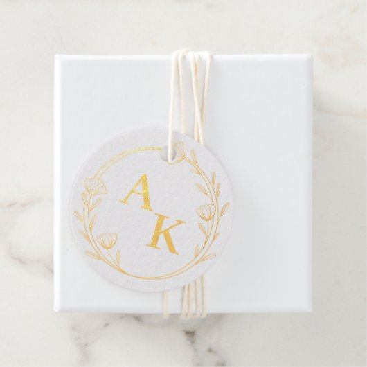 Elegant Floral Bedankjes Labels (Met doos)