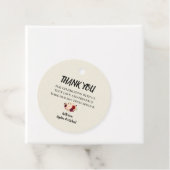 Elegant Floral Bedankjes Labels (In situ)
