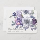 Elegant Floral begrafenis Memorial Bedankkaart (Achterkant)