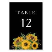 Elegant Floral Black Wedding Kaart (Achterkant)