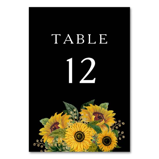 Elegant Floral Black Wedding Kaart (Voorkant)