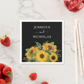 Elegant Floral Black Wedding Servet (Insitu)