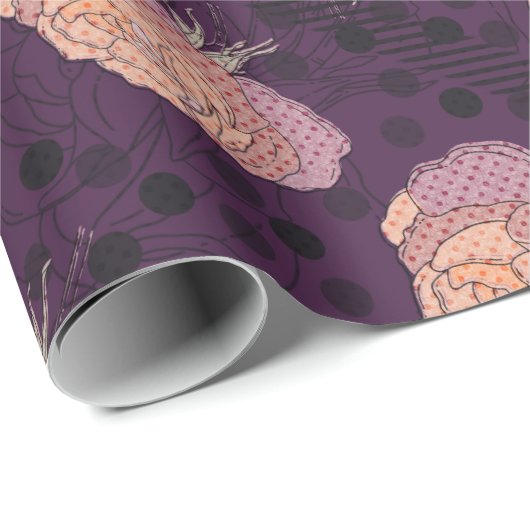 Elegant Floral Blanket – Cozy Botanical Throw  Cadeaupapier (Rol Hoek)