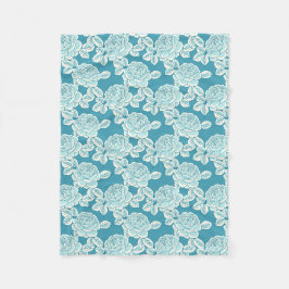 Elegant Floral Blanket with Vintage Charm Fleece Deken