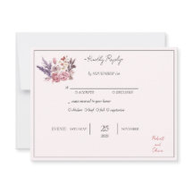 "Elegant Floral Bliss RSVP - Robert & Olivia"