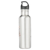 Elegant Floral Bloom Art | Modern Botanical Flower Waterfles (Achterkant)