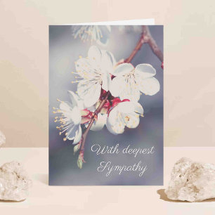 Elegant Floral Blossom Sympathie Kaart