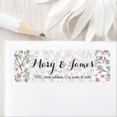 Elegant floral blossom verlaat bruiloft etiket (Insitu)