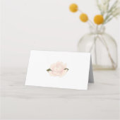 Elegant Floral Blossom Wedding Folded Place Card Plaatskaartje (Achterkant)