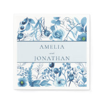 Elegant Floral Blue Wedding