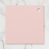 Elegant Floral Blush Pink Eucalyptus Leaf Wedding Bedankjes Labels (Achterkant)