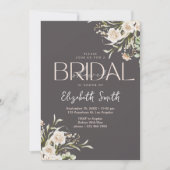 Elegant Floral Boho Bridal Shower Kaart (Voorkant)