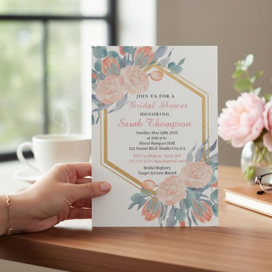 Elegant Floral Boho Vrijgezellenfeest Kaart