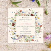 Elegant Floral Boho Waterverf Vrijgezellenfeest Kaart