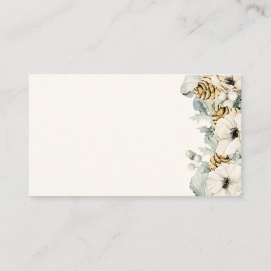 Elegant Floral Books for Baby Enclosure Kaart (Achterkant)