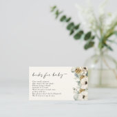 Elegant Floral Books for Baby Enclosure Kaart (Staand voorkant)