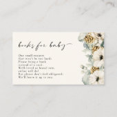 Elegant Floral Books for Baby Enclosure Kaart (Voorkant)