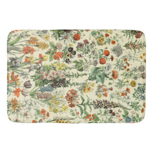 Elegant Floral Botanical Flowers Patroon Badmat