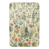 Elegant Floral Botanical Flowers Patroon Badmat (Voorkant Verticaal)