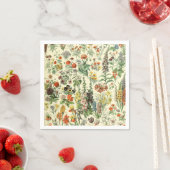 Elegant Floral Botanical Flowers Patroon Servet (Insitu)