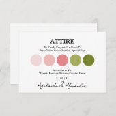 Elegant Floral Botanical Rose Pink Wedding (Voorkant / Achterkant)