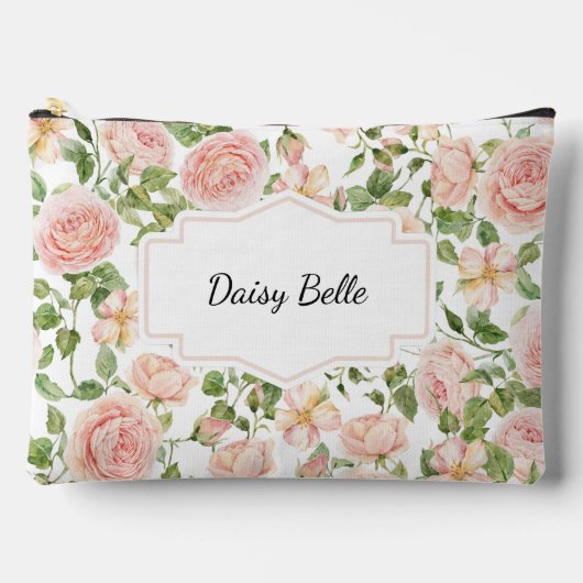 Elegant Floral Botanical Rose Pink Wedding Etui (Voorkant)