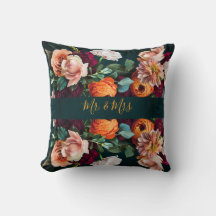 Elegant Floral Botanical Rustic Mr. & Mrs Wedding