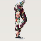 Elegant Floral Botanical Work Out Leggings (Rechts)