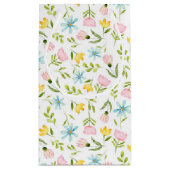 Elegant Floral Botanisch Patroon Klein Cadeauzakje (Achterkant)