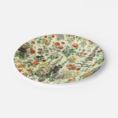 Elegant Floral botanisch ventilatorpatroon Papieren Bordje (Gekanteld)