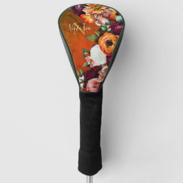 Elegant Floral botanische benaming Rustische Vinta Golfheadcover