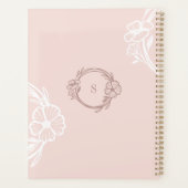 Elegant Floral Botanische tuinschilferen Hourglass Planner (Achterkant)