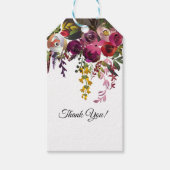 Elegant Floral Bouquet Cadeaulabel (Voorkant)